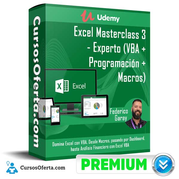 Excel Masterclass 3 - Experto (VBA + Programación + Macros)